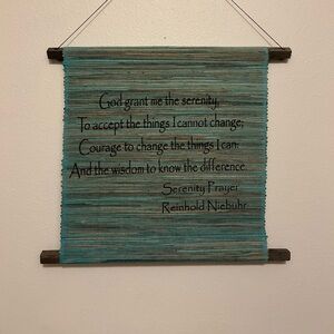 Serenity prayer wall hanging